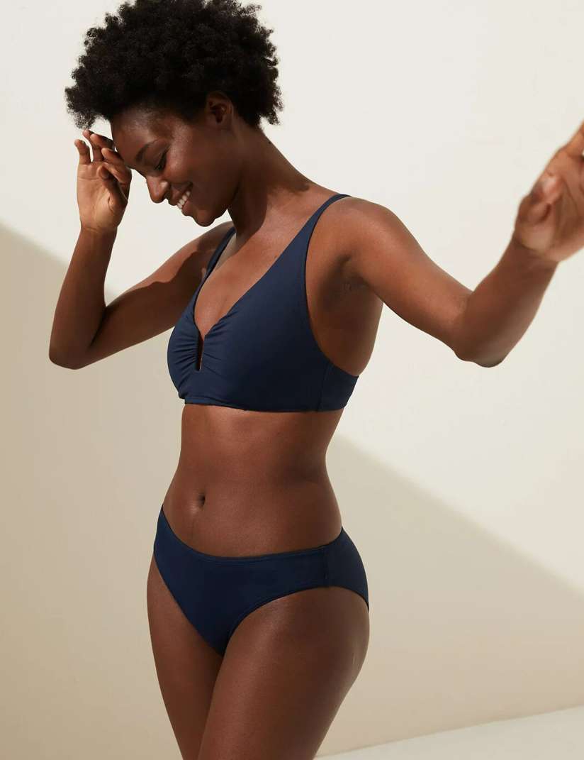 Buy Marks Spencer Women Navy Blue Solid Swim Shorts Swim Bottoms for Women 20477440 Myntra