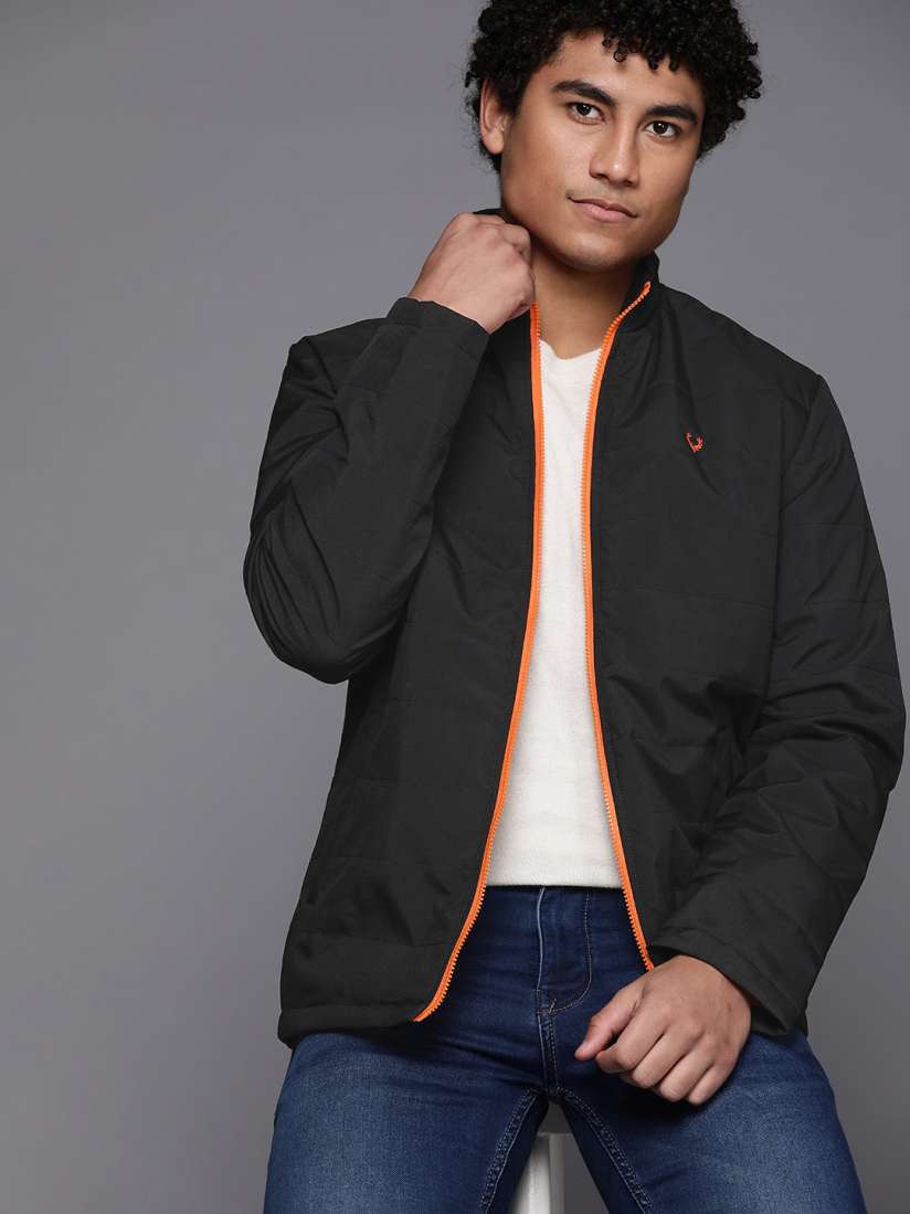 Buy Allen Solly Sport Men Black Solid Padded Jacket Jackets for Men 20478962 Myntra
