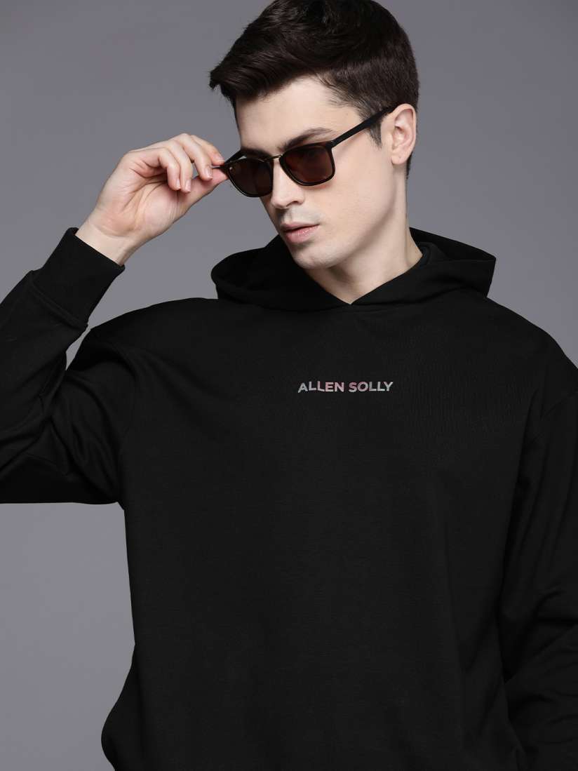Buy Allen Solly Tribe Hooded Sweatshirt With Minimal Brand Logo Print Detail Sweatshirts for Men 20479602 Myntra