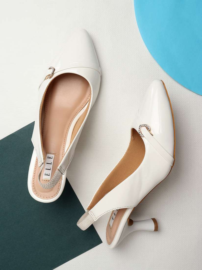 Buy ELLE Women White Pumps Heels for Women 20480946 Myntra
