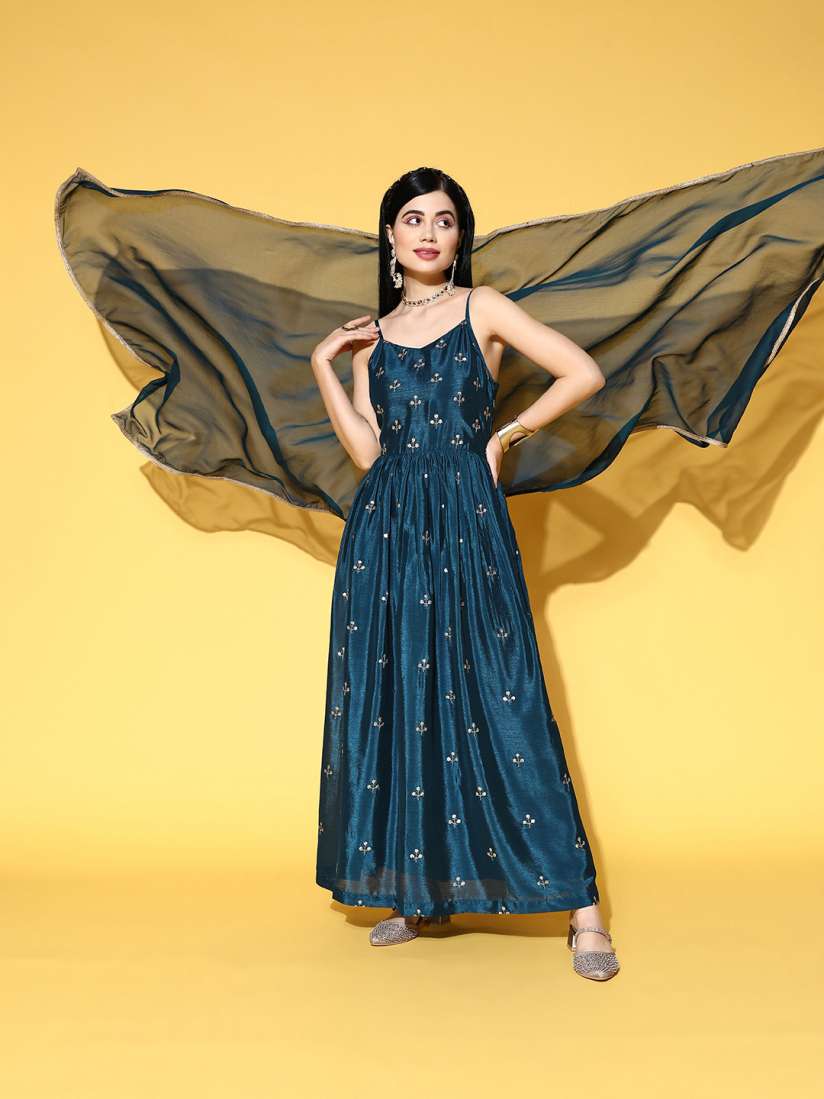 Spaghetti dress myntra hot sale