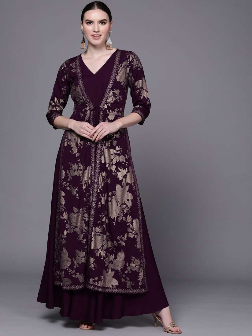 Ethnic gowns online myntra hotsell