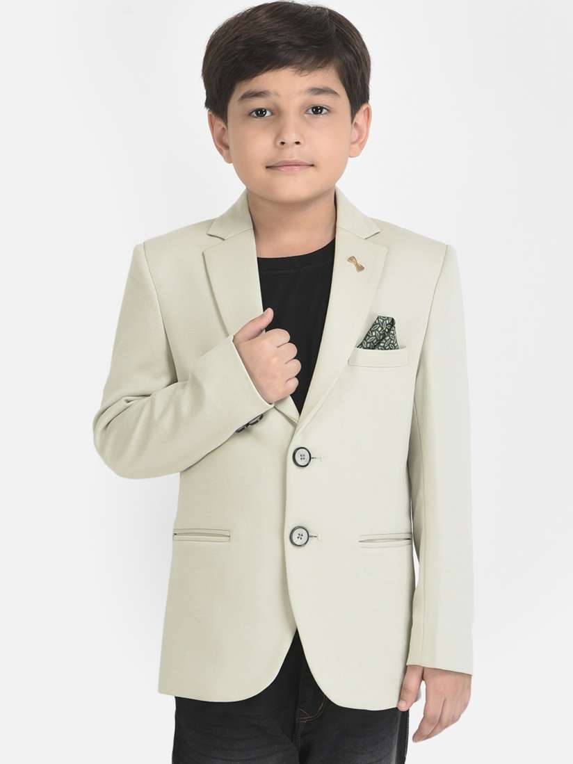 Boys cream blazer shop