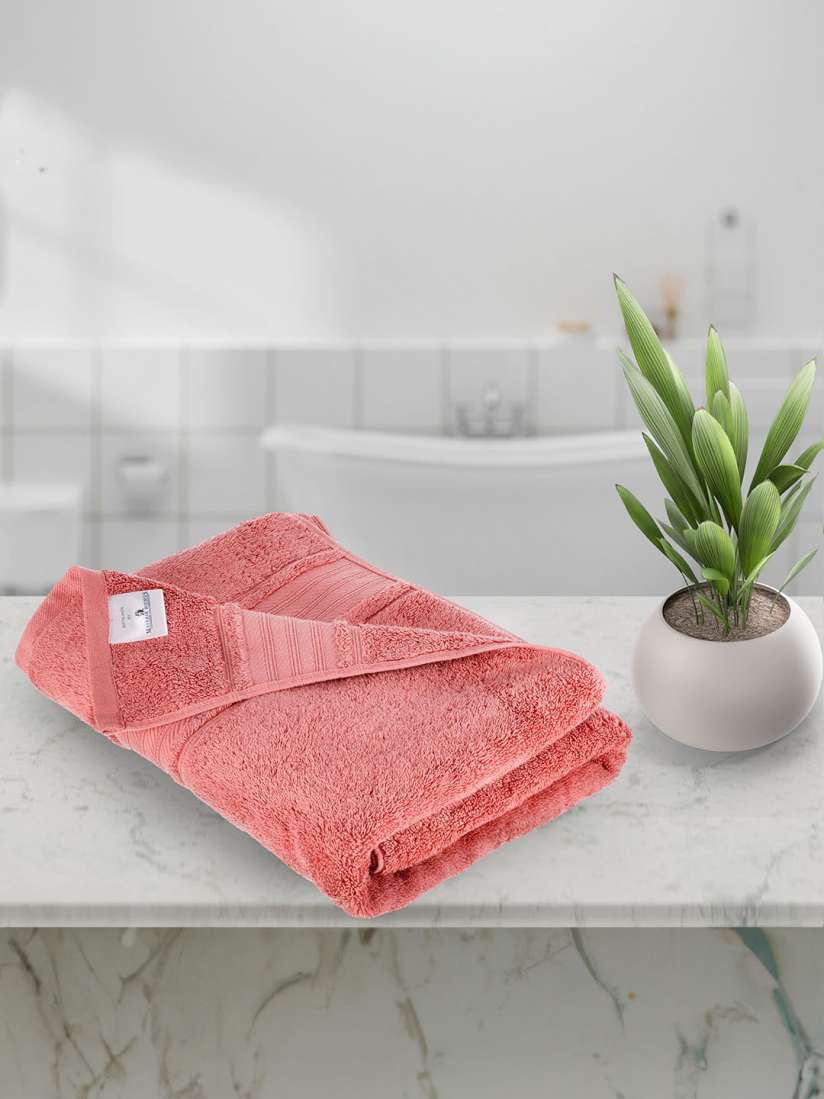Buy MAYFAIR HOMES LONDON Red Solid 580 GSM Pure Cotton Bath Towel Bath Towels for Unisex 20488456 Myntra