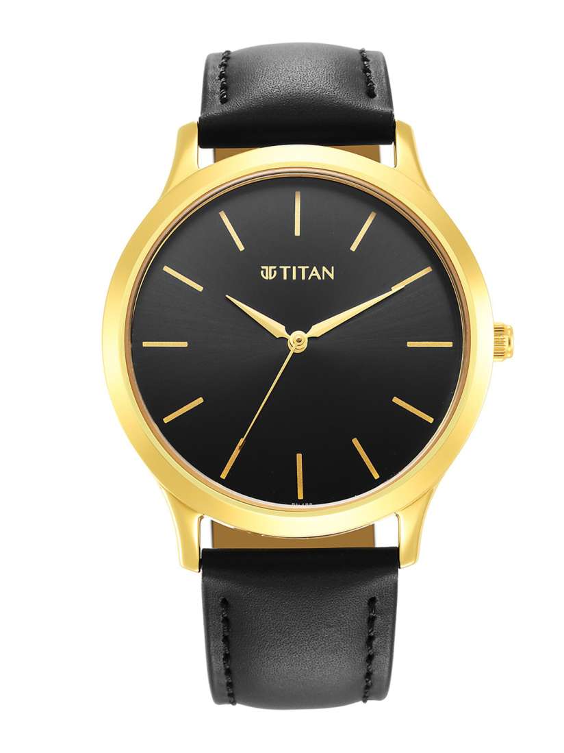Titan black dial analog watch 2025