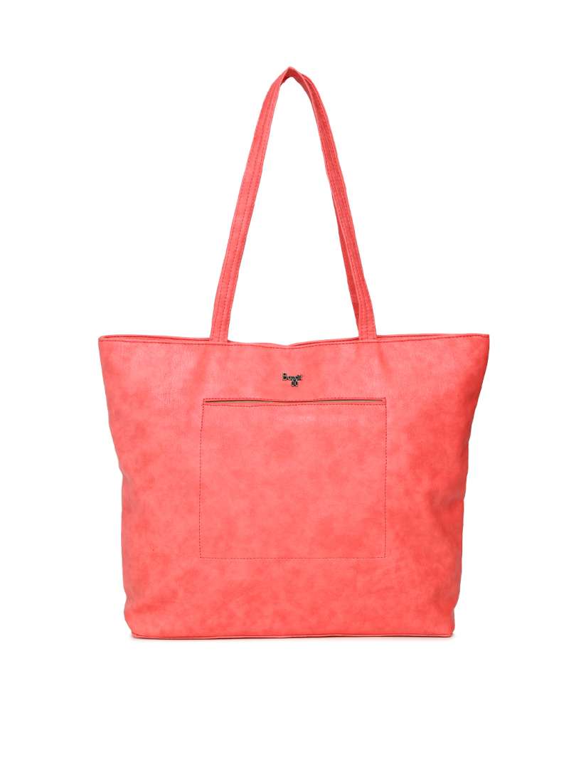 Baggit pink solid shoulder bag hotsell