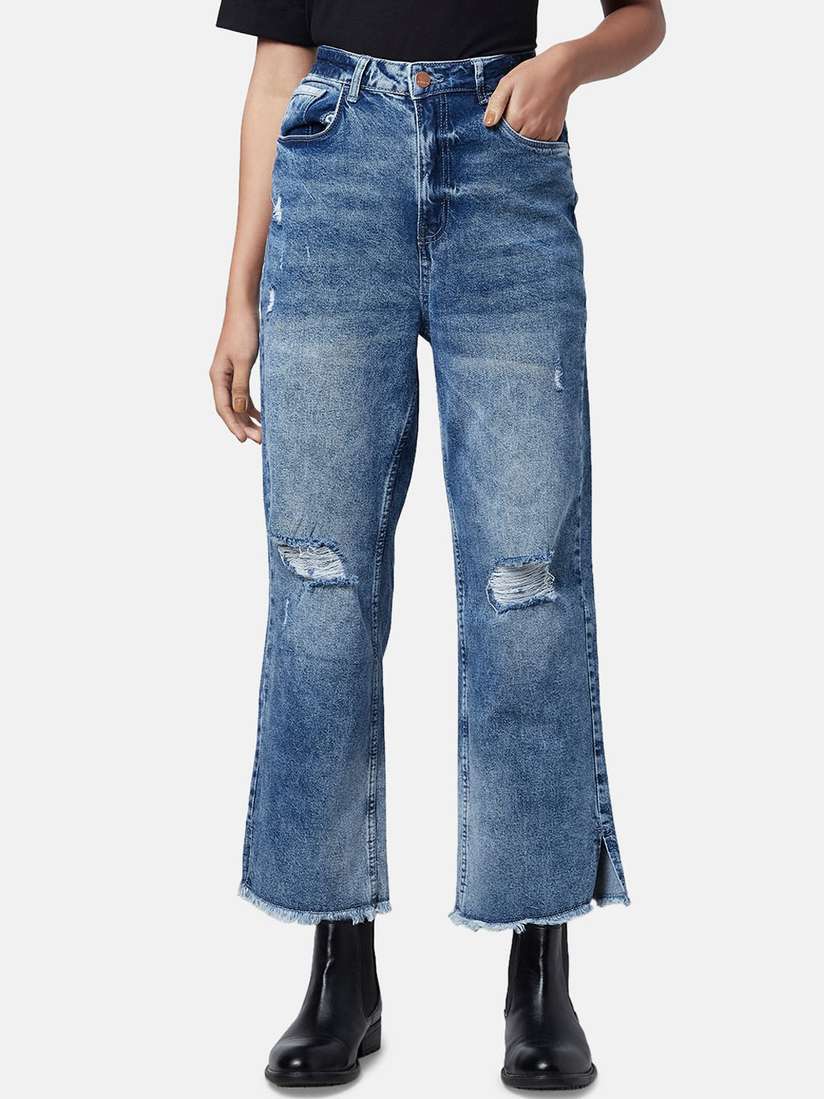 Straight Fit Jeans Pantaloons High Waist Jeans SF JEANS By