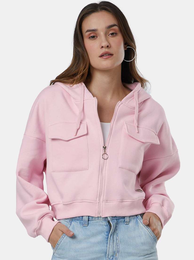 Buy The Souled Store Women Pink Crop Denim Jacket Jackets for Women 20498444 Myntra