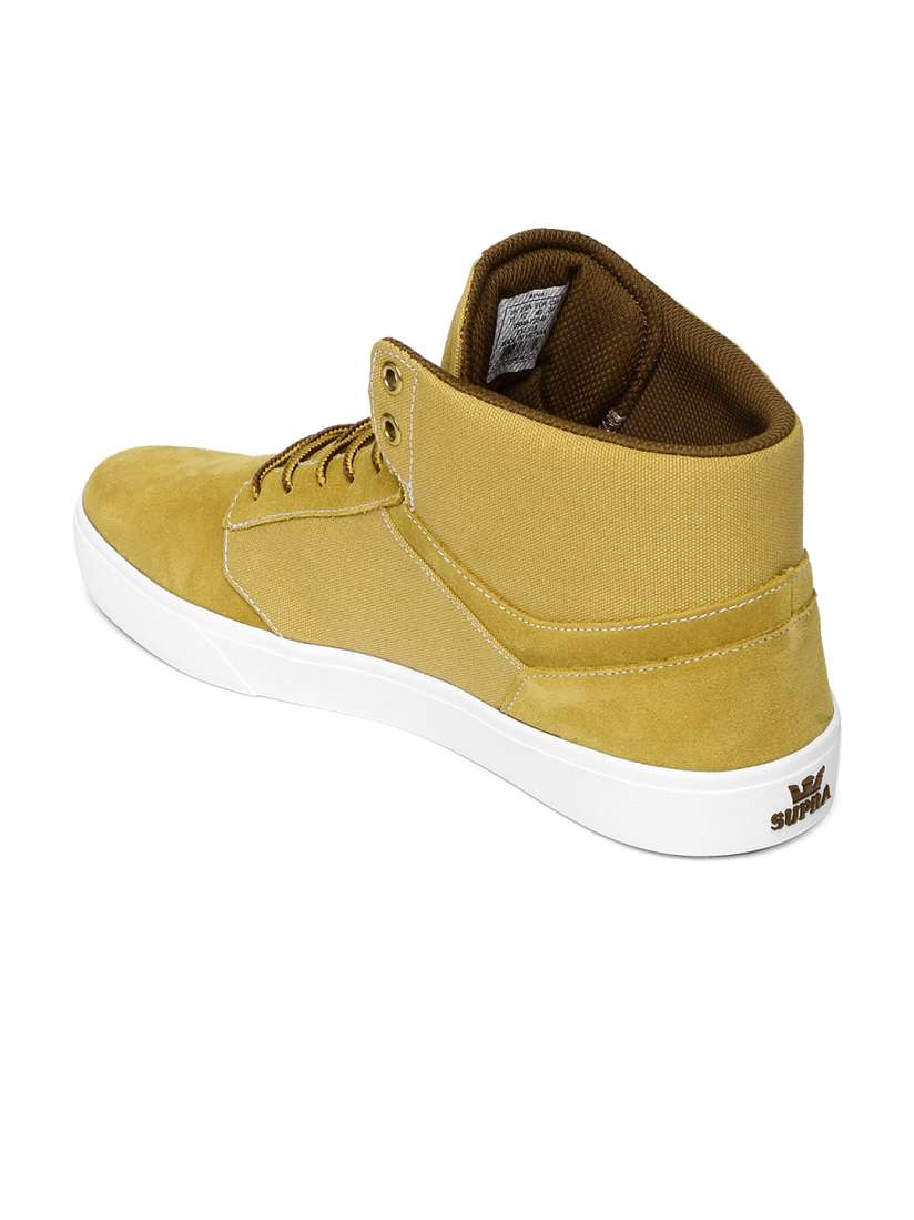 Yellow supra shoes outlet
