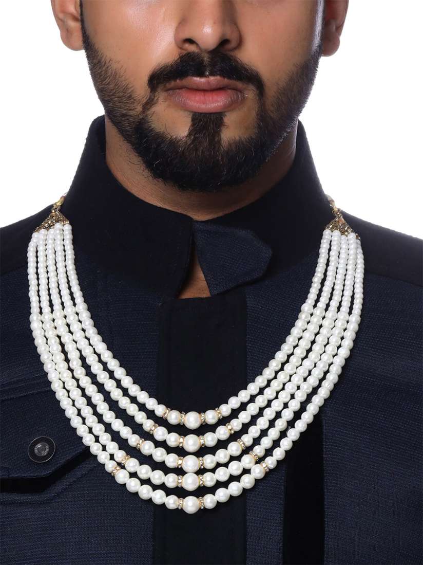 Mens multi layered necklace top