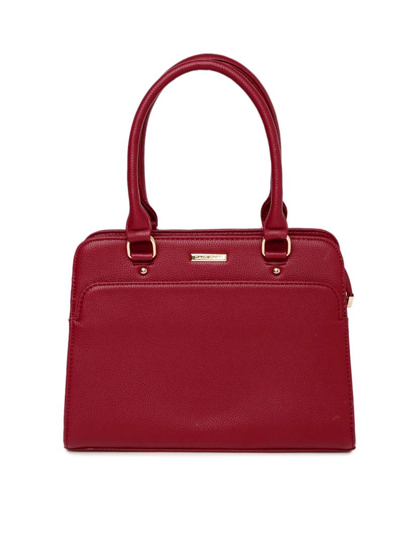 Buy David Jones Red Solid Handheld Bag Handbags for Women 2051865 Myntra
