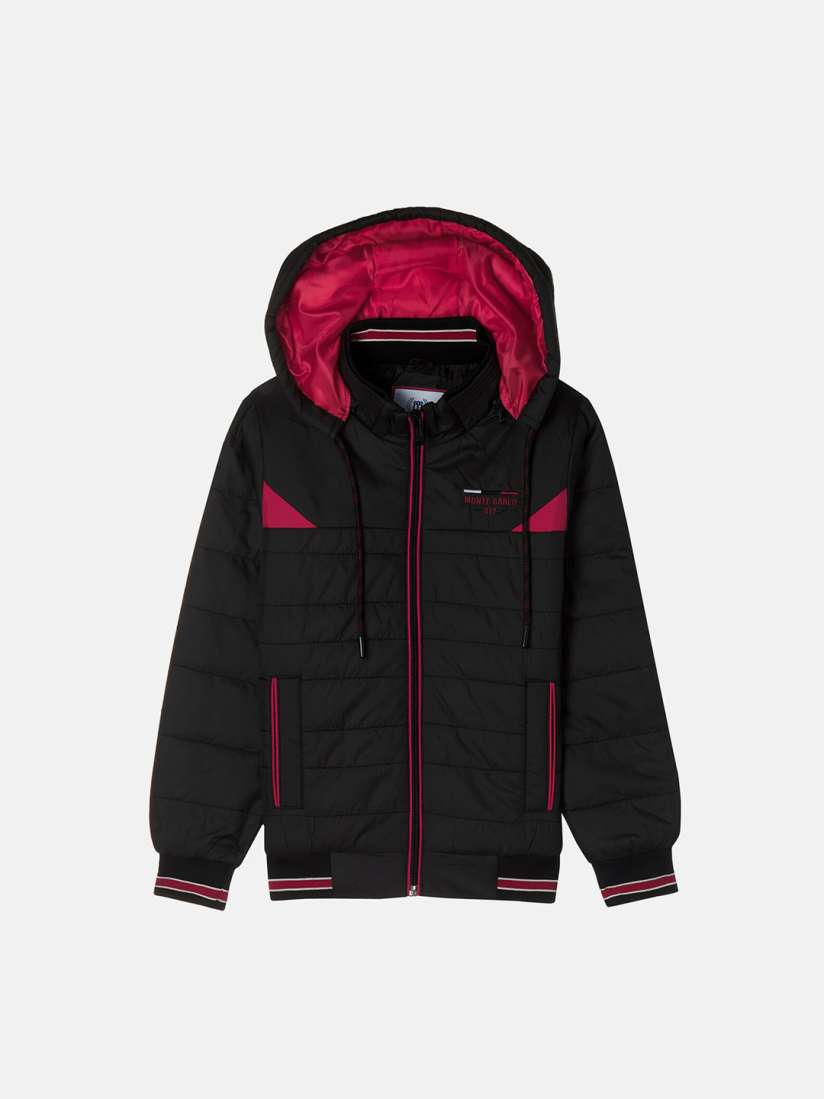 Buy Monte Carlo Boys Black Cotton Red Padded Jacket Jackets for Boys 20524758 Myntra