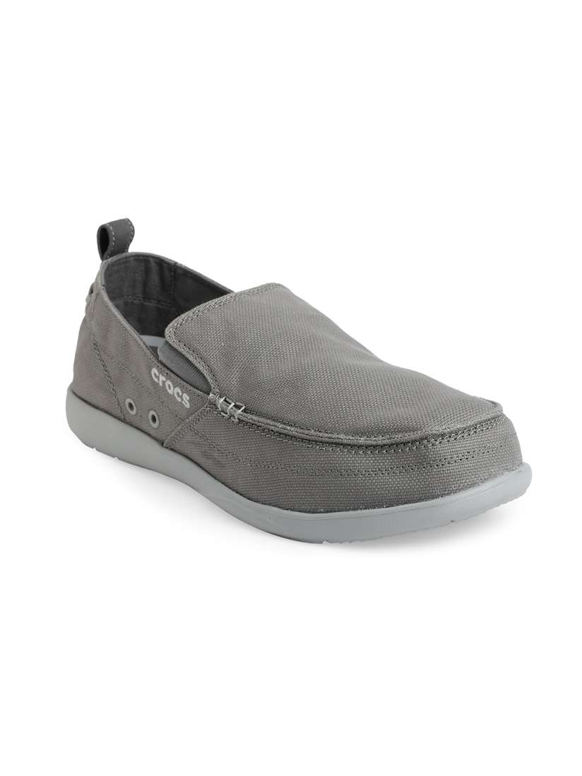 Buy Crocs Men Grey Woven Design Croslite Loafers Casual Shoes for Men 20525012 Myntra