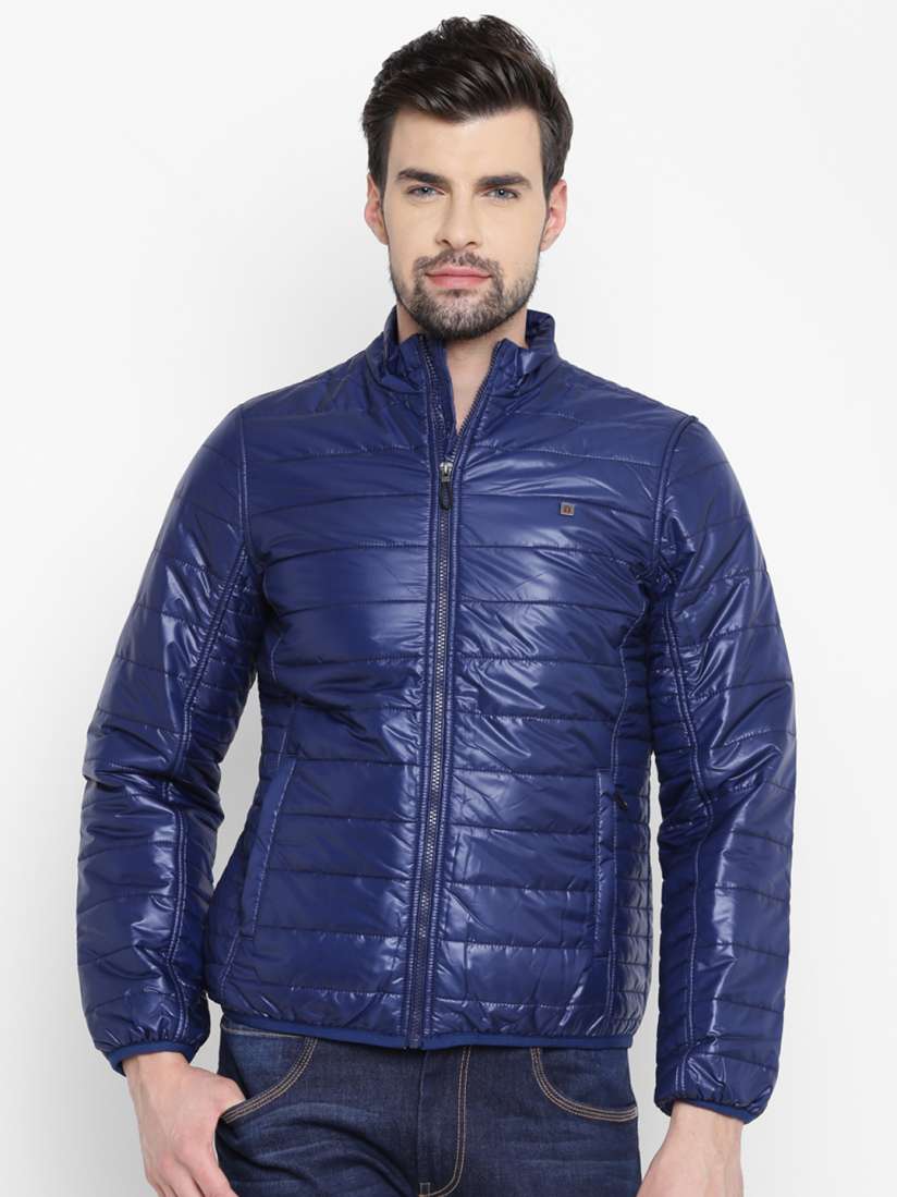 Buy Louis Philippe Sport Men Blue Solid Quilted Jacket Jackets for Men 2052679 Myntra