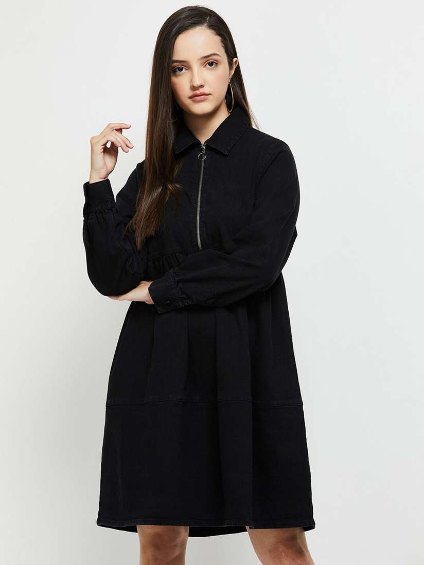Buy max Black Shirt Dress Dresses for Women 20528126 Myntra