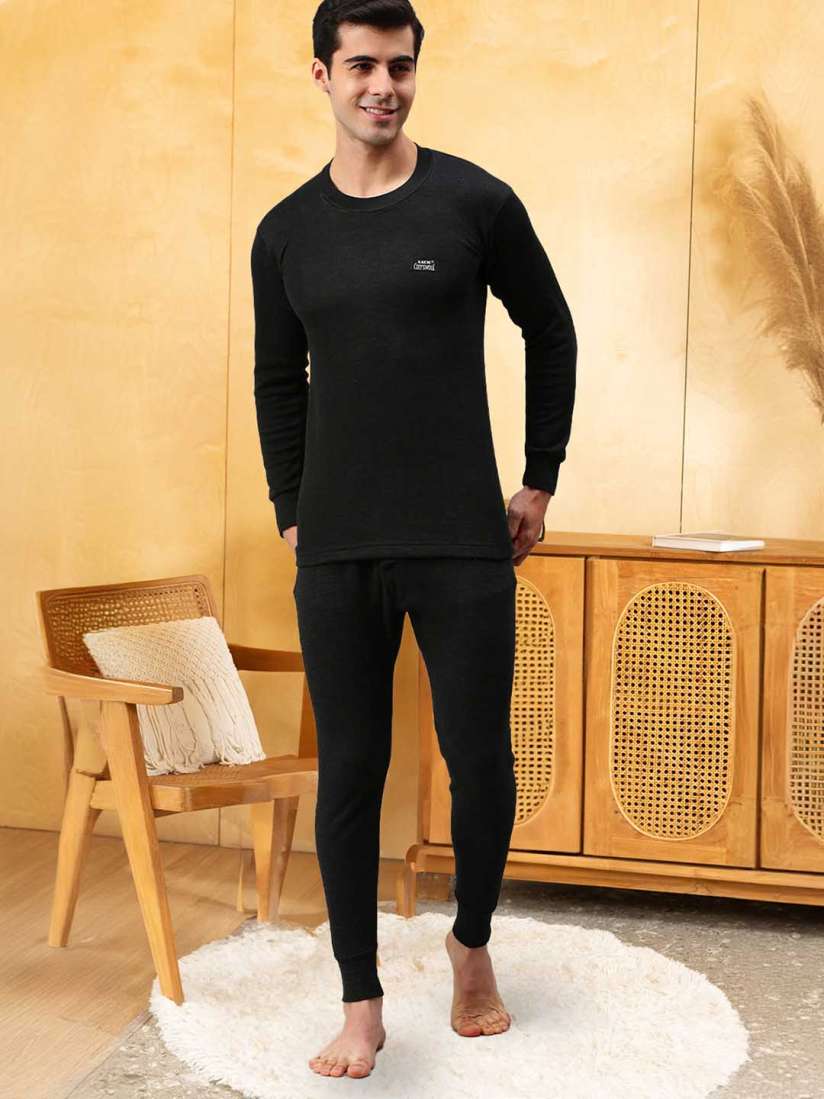 Mens black thermal underwear shop