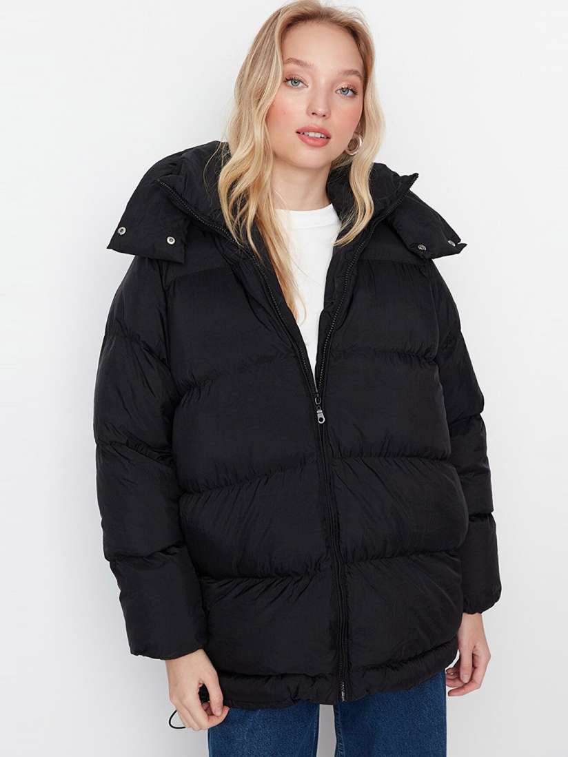 Buy Trendyol Women Black Puffer Jacket Jackets for Women 20535874 Myntra