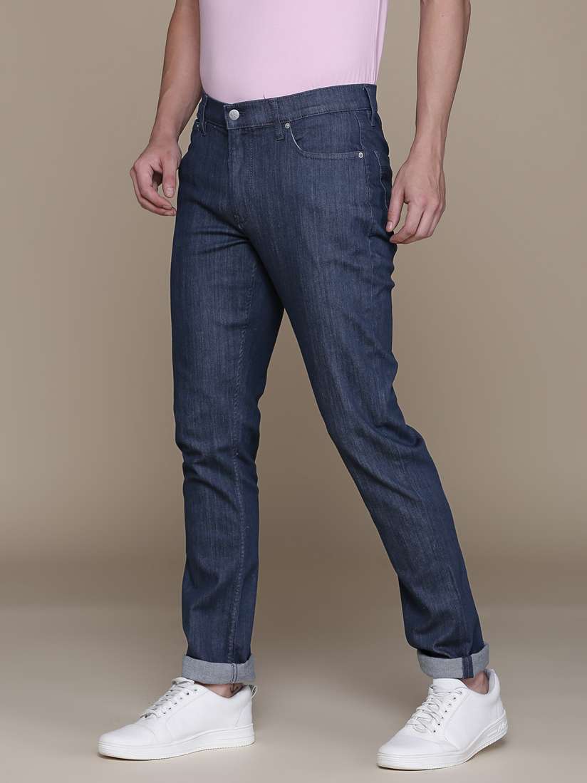 Buy Calvin Klein Jeans Men Blue Slim Fit Light Fade Mid-Rise
