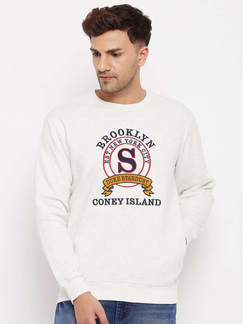 Duke white sweatshirt on sale