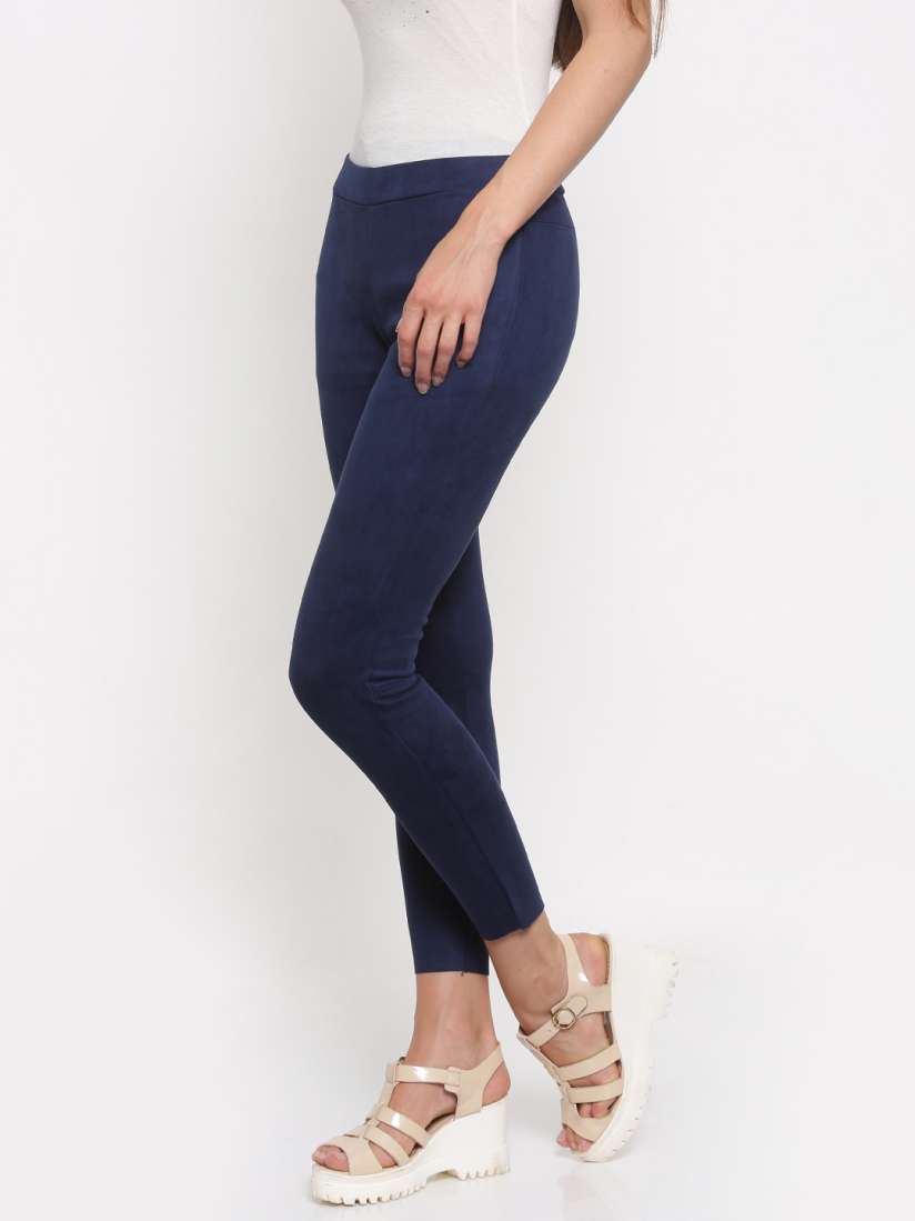 Buy CODE by Lifestyle Navy Jeggings Jeggings for Women 2054236 Myntra