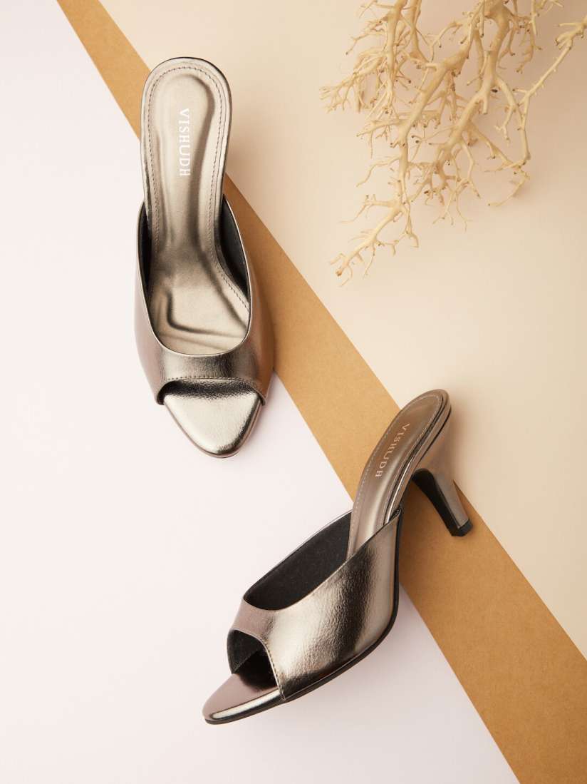 Bronze open toe heels best sale