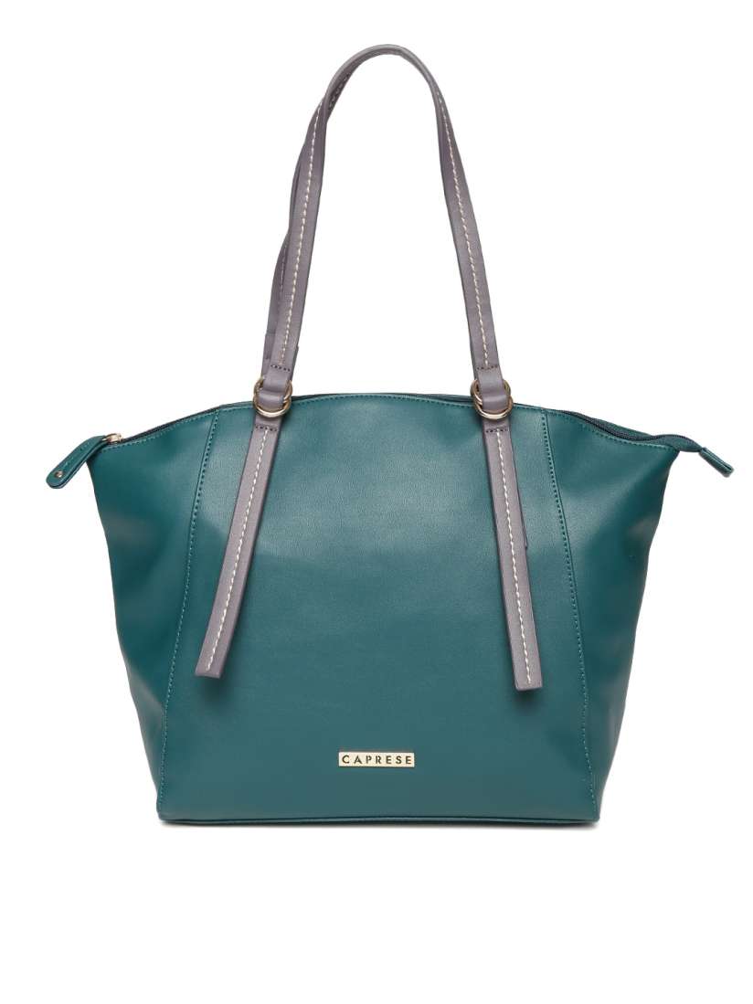 Buy Caprese Teal Green Solid Shoulder Bag Handbags for Women 2054775 Myntra