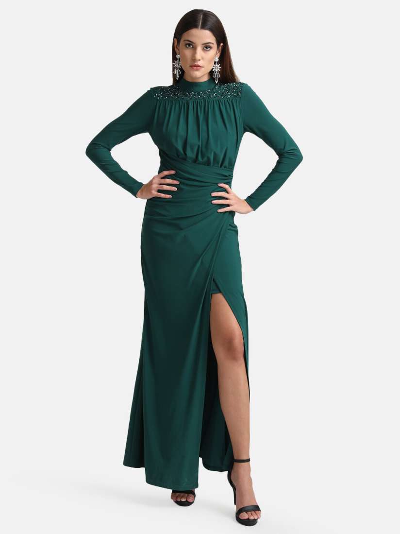 Buy Kazo Women Green Maxi Dress Dresses for Women 20554752 Myntra