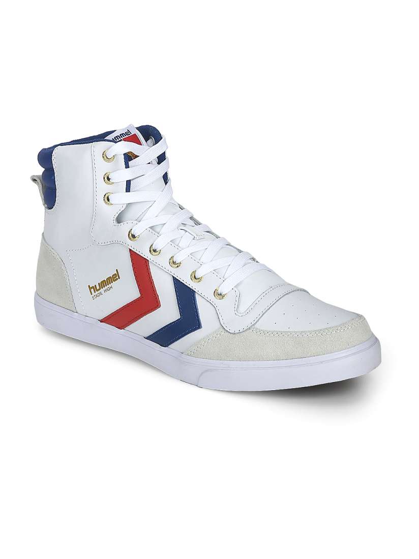 Buy hummel Unisex Off White Stadil High Solid Suede High Top Sneakers Casual Shoes for Unisex 2055878 Myntra