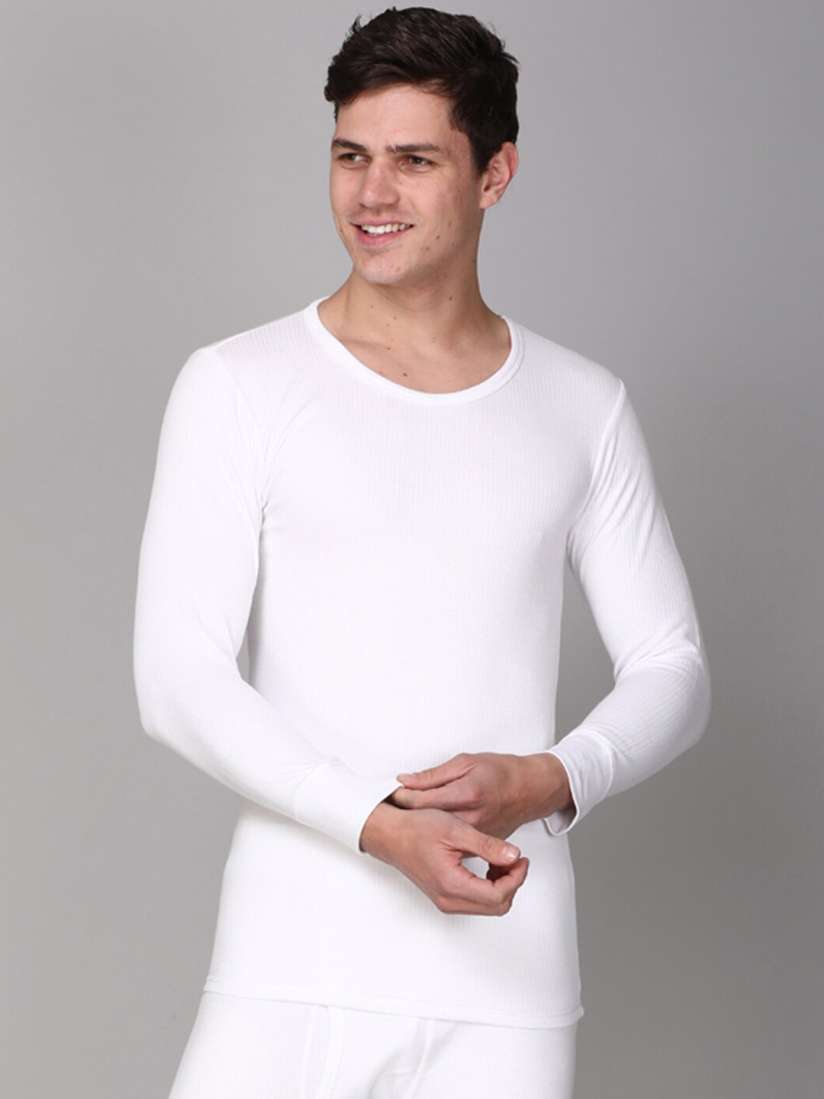 Mens white thermal t shirts best sale