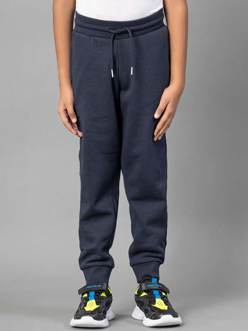 Buy Red Tape Boys Navy Blue Solid Joggers Track Pants for Boys 20572140 Myntra