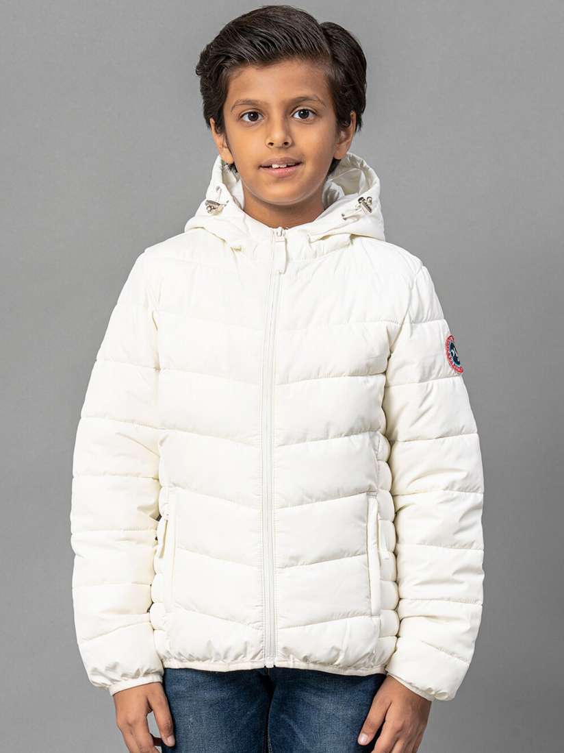 White puffer jacket boys discount