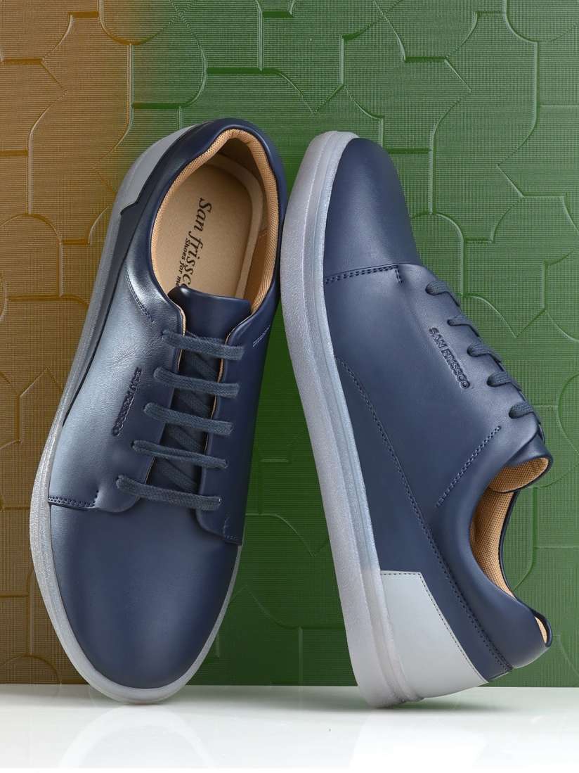 Navy blue casual sneakers new arrivals