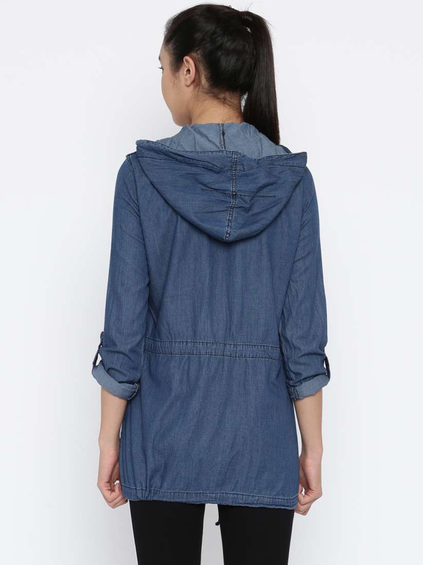 Longline denim jacket forever 21 on sale