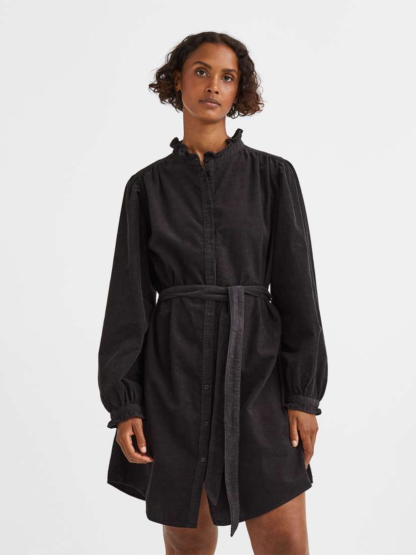 Black corduroy dress new arrivals