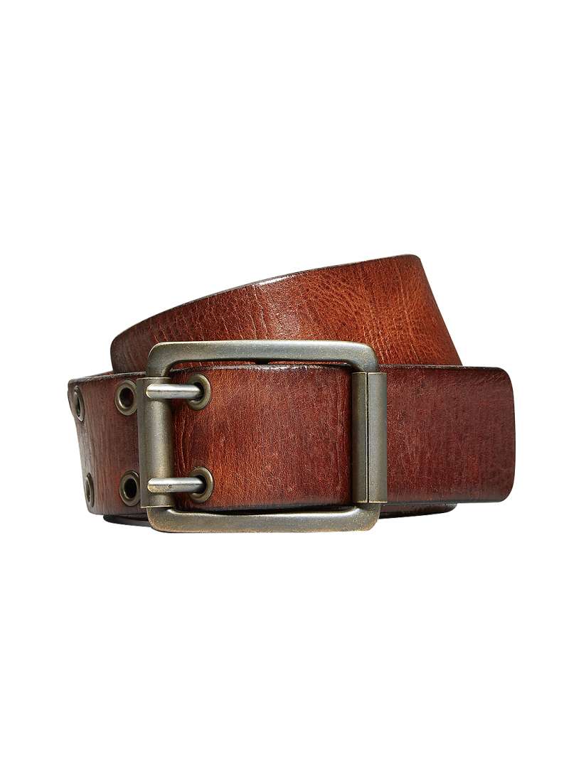 Buy NEXT Men Brown Solid Leather Belt Belts for Men 2058660 Myntra