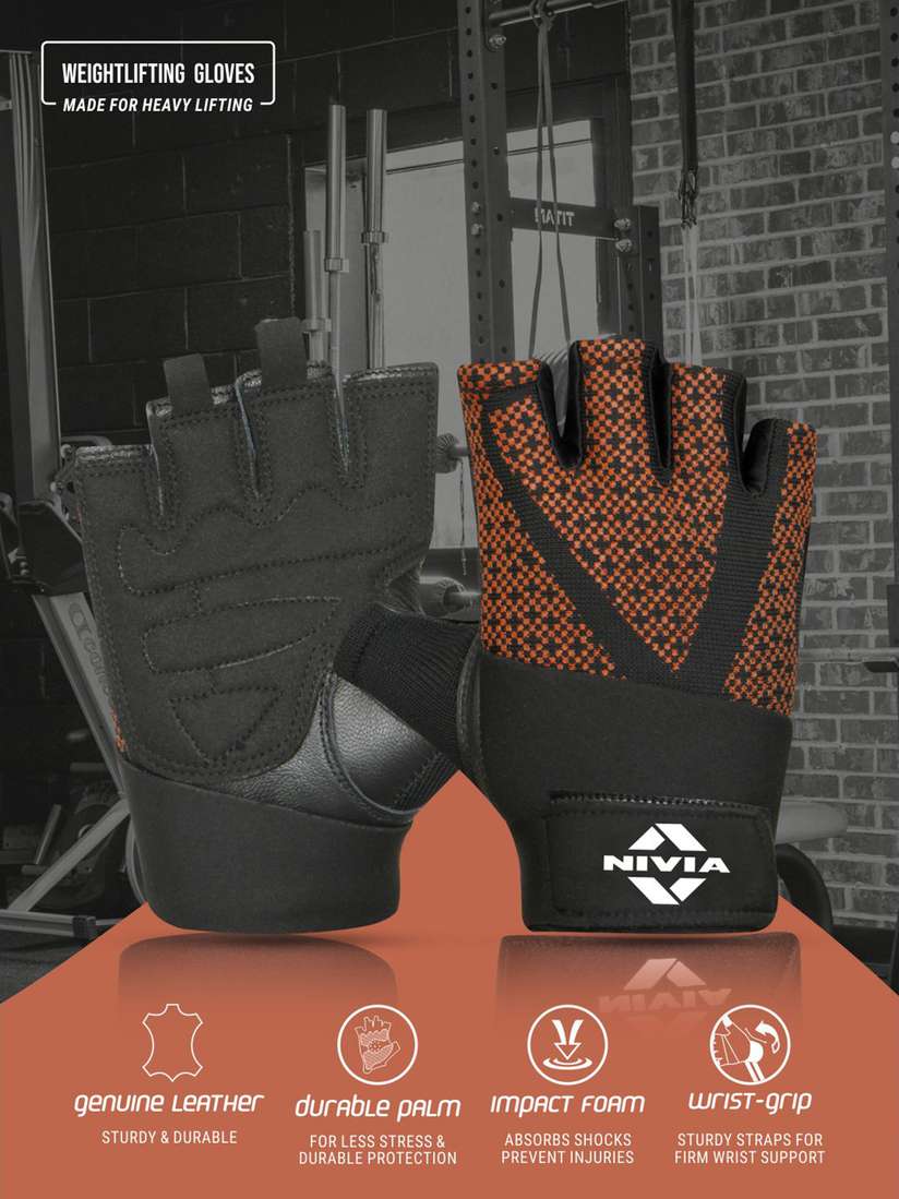 Nivia Gloves Gym Nivia Prowrap Weightlifting Gym Gloves