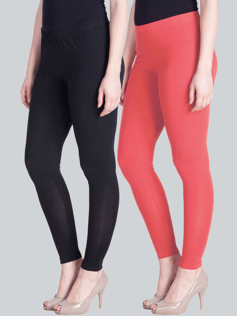Buy LYRA Women Pack Of 2 Solid Ankle Length Leggings Leggings for Women 20592338 Myntra