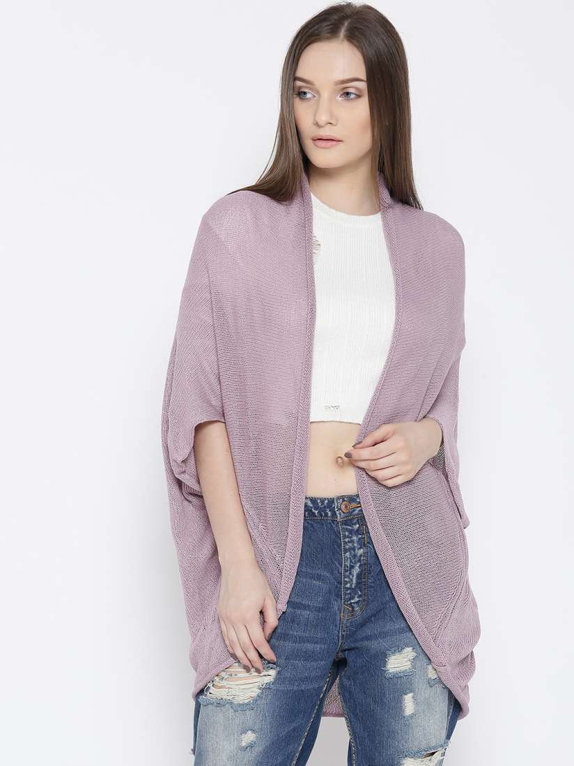 Buy FOREVER 21 Women Lavender Solid Front Open Sweater Sweaters for Women 2059861 Myntra
