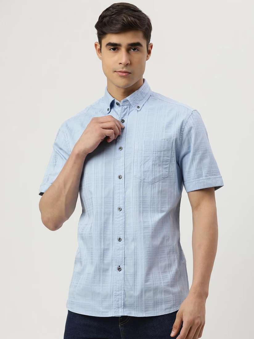 Marks and spencer mens shirts casual on sale