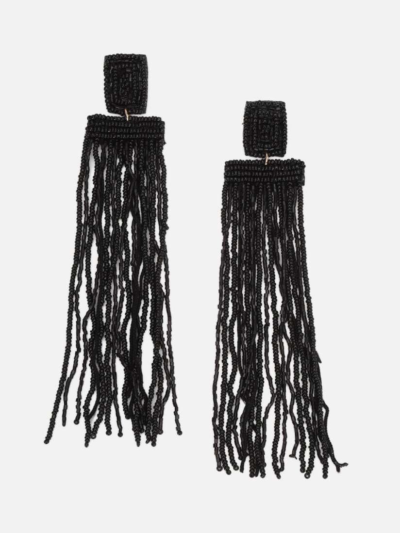 Buy FOREVER 21 Women Black Contemporary Drop Earrings Earrings for Women 20603336 Myntra