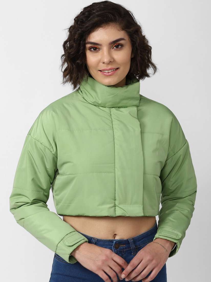 Forever 21 cropped puffer jacket shop