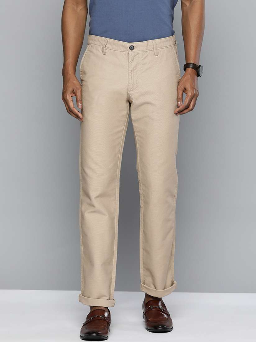 Buy Indian Terrain Men Brooklyn Cotton Trousers Trousers for Men 20605240 Myntra