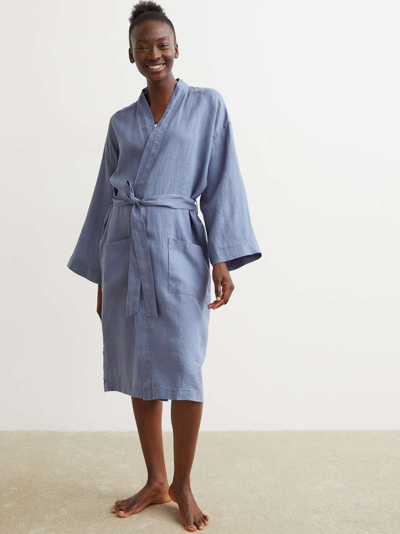 Linen dressing gown h&m shop
