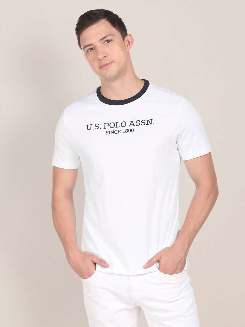 Us polo white t shirt cheap