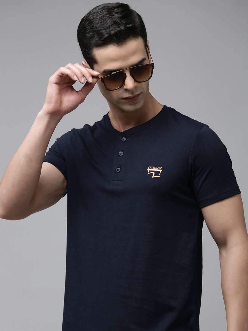 Spykar henley t shirt shop