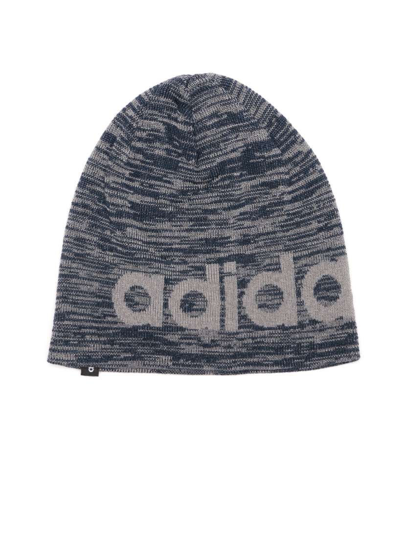 Buy ADIDAS NEO Men Navy Grey Logo Print Patterned Beanie Caps for Men 2061217 Myntra