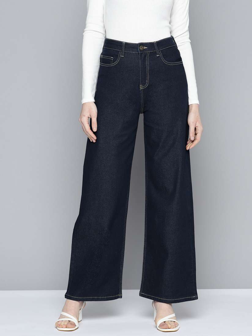 High waist jeans on myntra clearance