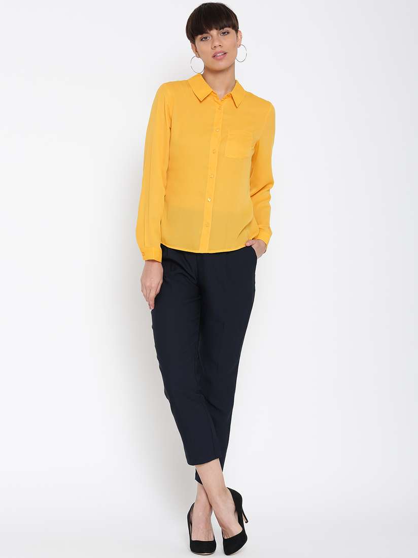 marks and spencer yellow blouse