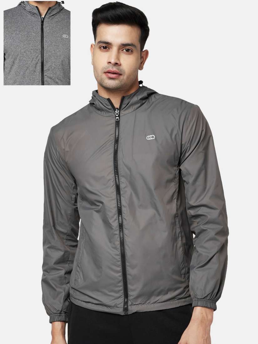 Buy Ajile by Pantaloons Men Grey Reversible Open Front Jacket Jackets for Men 20616872 Myntra