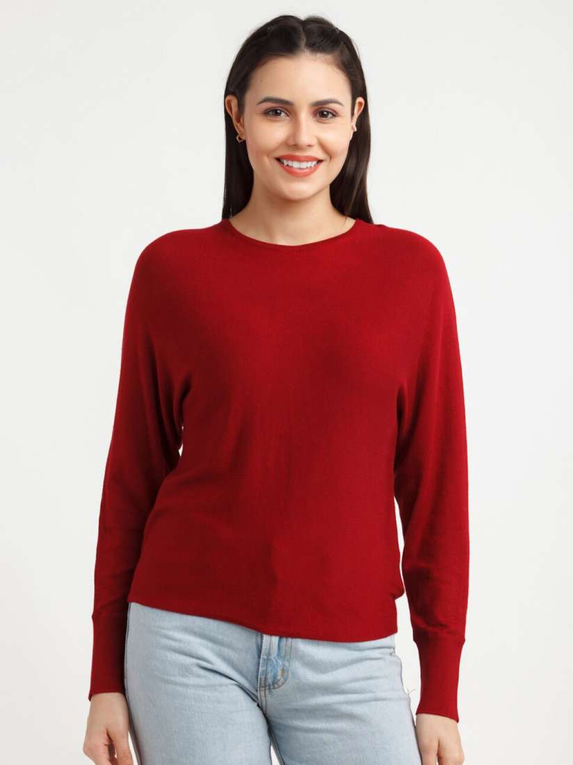 Maroon pullover women's store